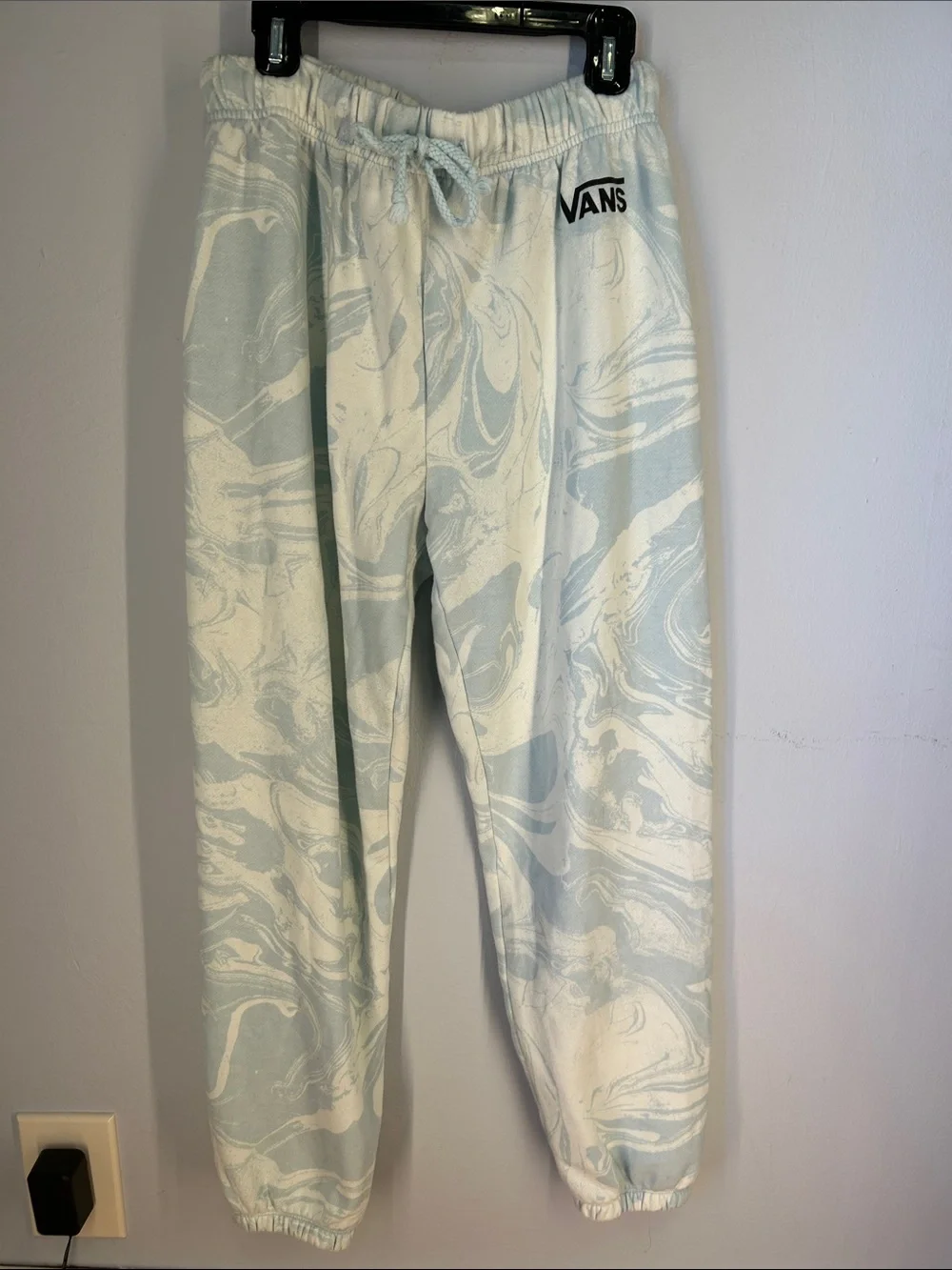 Vans Light Blue & White Marble Sweatpants